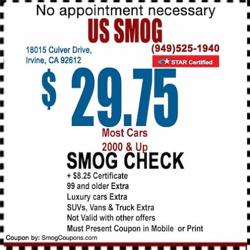 Us Smog smog check coupon
